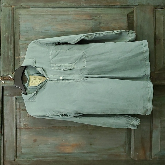 Pete & Greta Johnny Was Long Sleeve Silk Top, Size Small, NWT - Picture 3 of 9